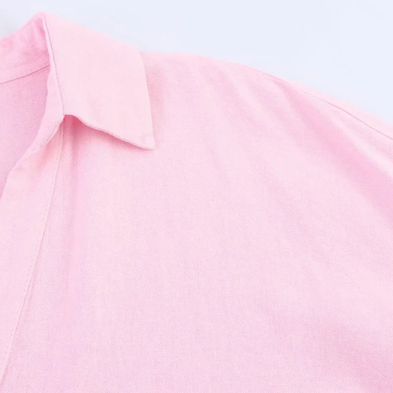 MUJER Women's Shirts Striped Oversize Shirts for Women Wide Sleeve Casual Shirts and Blouses Woman White Summer Loose Tops Woman