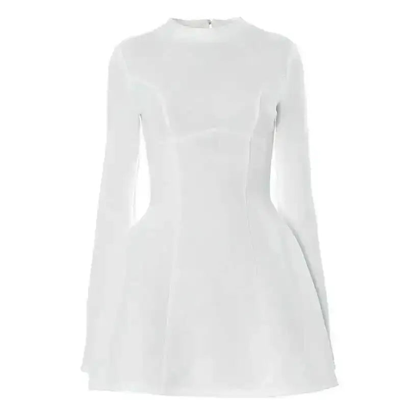 Avrilyaan Button Backless Bodycon Short Sexy A-line Dress Women Nightclub Party Dress Long Sleeve Mini Autumn Dress Vestidos