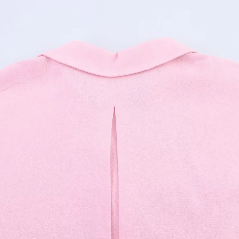 MUJER Women's Shirts Striped Oversize Shirts for Women Wide Sleeve Casual Shirts and Blouses Woman White Summer Loose Tops Woman