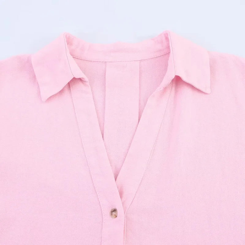 MUJER Women's Shirts Striped Oversize Shirts for Women Wide Sleeve Casual Shirts and Blouses Woman White Summer Loose Tops Woman