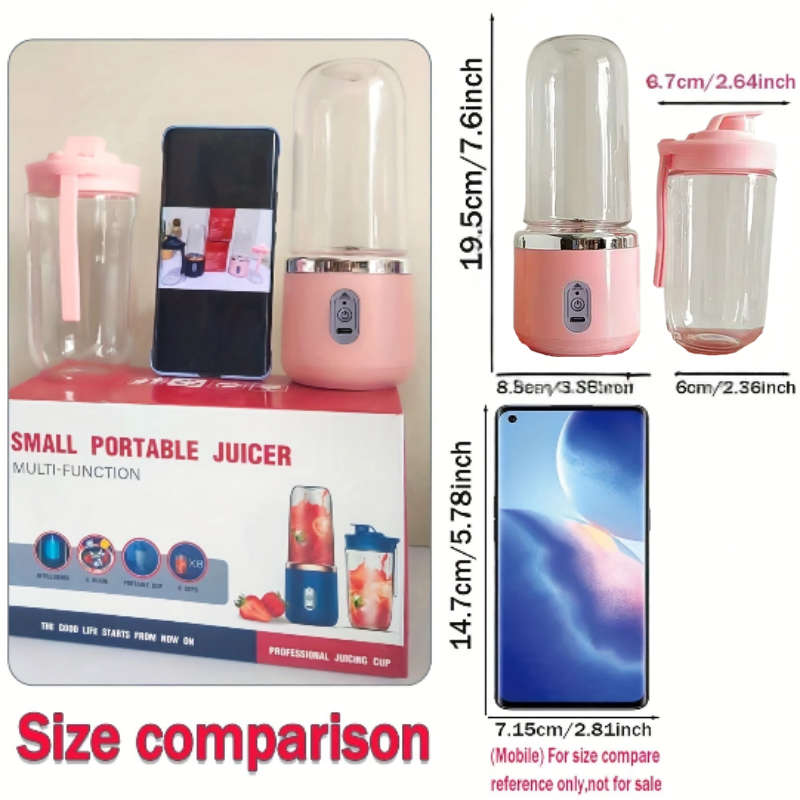 NNETM USB Mini Portable Blender for Smoothies & Juices-2