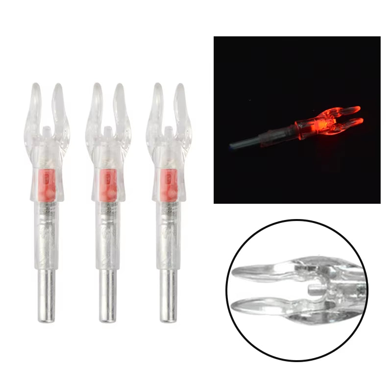 3Pcs/Se Archery Arrow Nock Automatic Arrow Cam LED Illuminated Nock Fit 4.2Mm Arrow Shaft Outdoor Hunting Shooting Accessoires