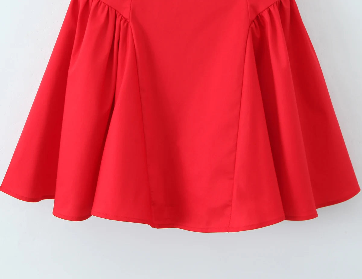 2025 Sexy Slash Collar Deep V Back Backless Mini Sleeveless Dress Women Low Waist Ruched Ball Gown Tank Dresses Summer Robe