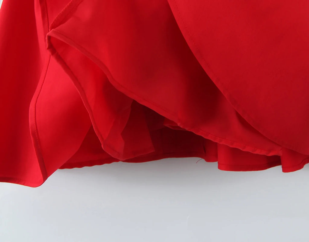 2025 Sexy Slash Collar Deep V Back Backless Mini Sleeveless Dress Women Low Waist Ruched Ball Gown Tank Dresses Summer Robe