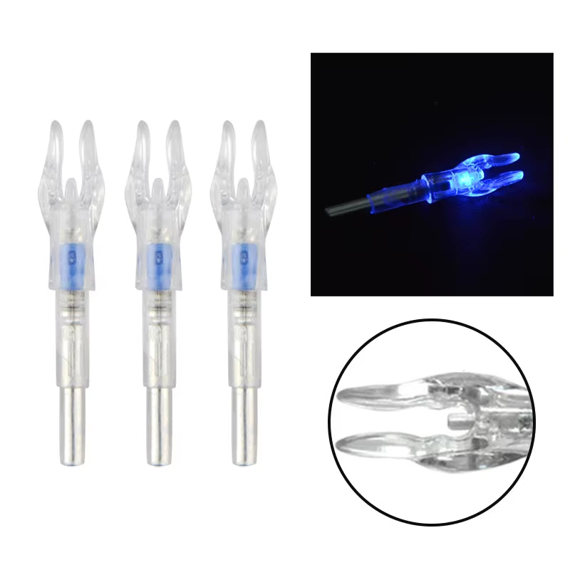 3Pcs/Se Archery Arrow Nock Automatic Arrow Cam LED Illuminated Nock Fit 4.2Mm Arrow Shaft Outdoor Hunting Shooting Accessoires